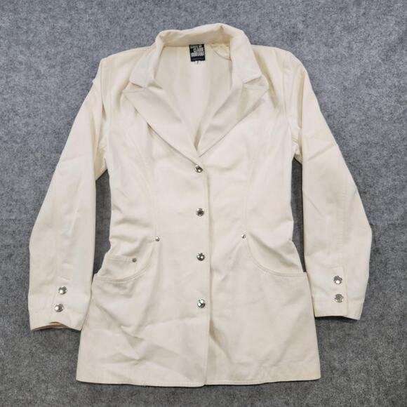 VTG State of Claude Montana Jacket Womens 44 Large Belted Italy Blazer Coat - Picture 2 of 16